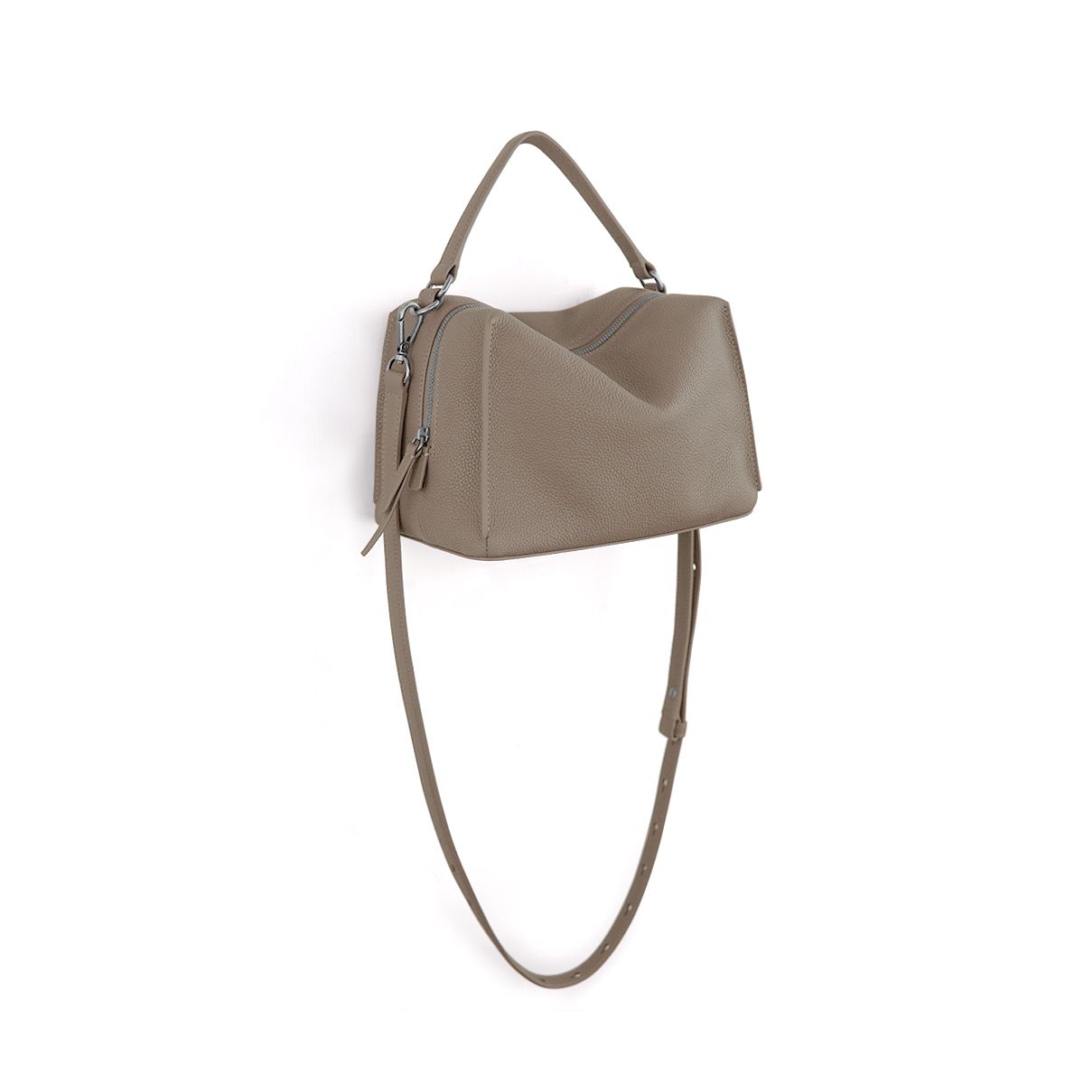 Darker Than Black Bags/Mini Valley Cube Shoulder Bag 迷你方型軟包/陶土棕