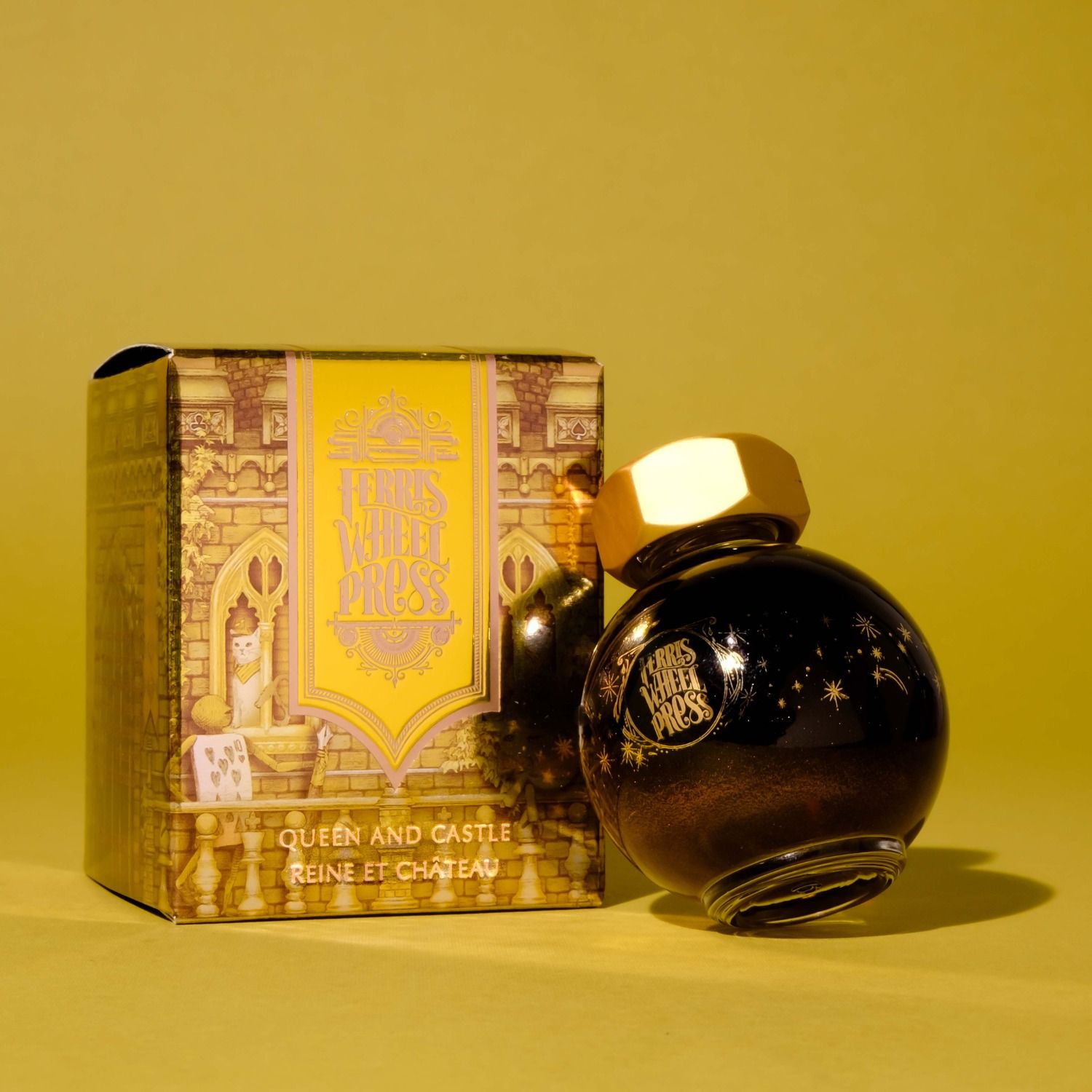 FERRIS WHEEL PRESS摩天輪鋼筆閃粉墨水/ 夢遊童話系列/ 仙境城堡Queen and Castle/ 20ml