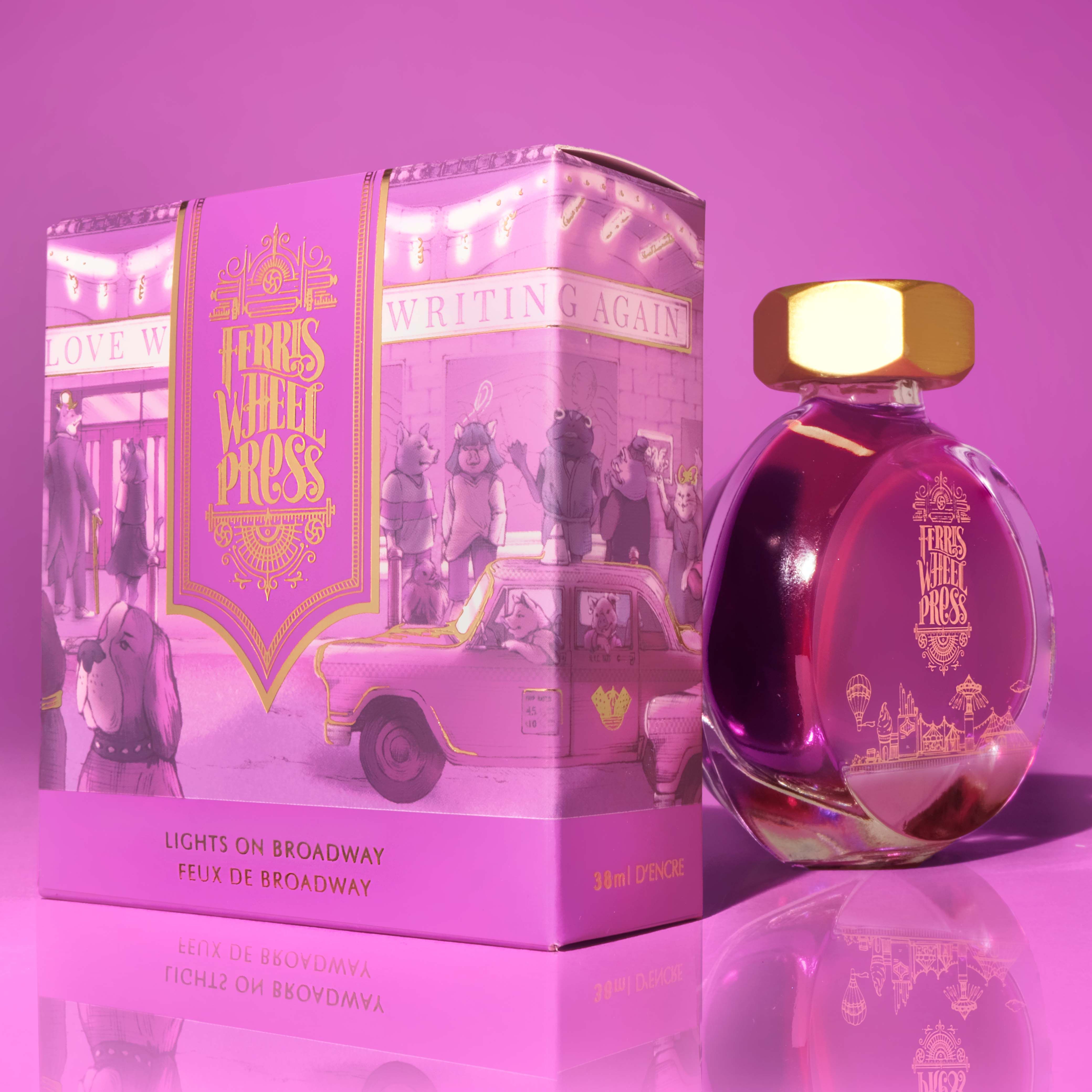 FERRIS WHEEL PRESS摩天輪鋼筆墨水/ 紐約系列/ 百老匯之夜Lights on Broadway/ 38ml