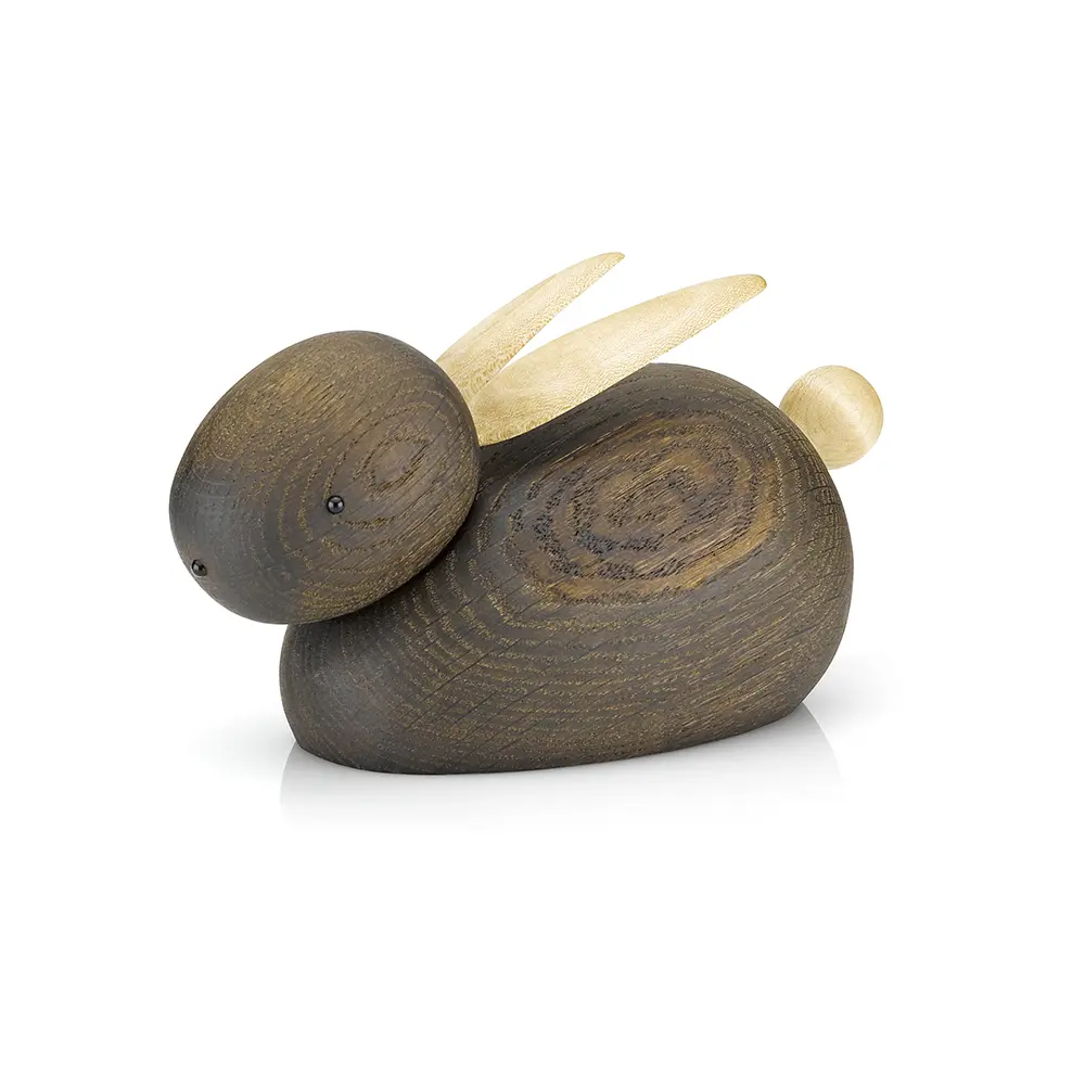 Lucie Kaas Rabbit 兔子手工木偶(煙燻橡木、大)