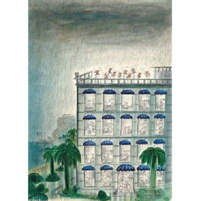 法國 Image Republic 畫報/ 插畫家Sempe系列/ 建築雨