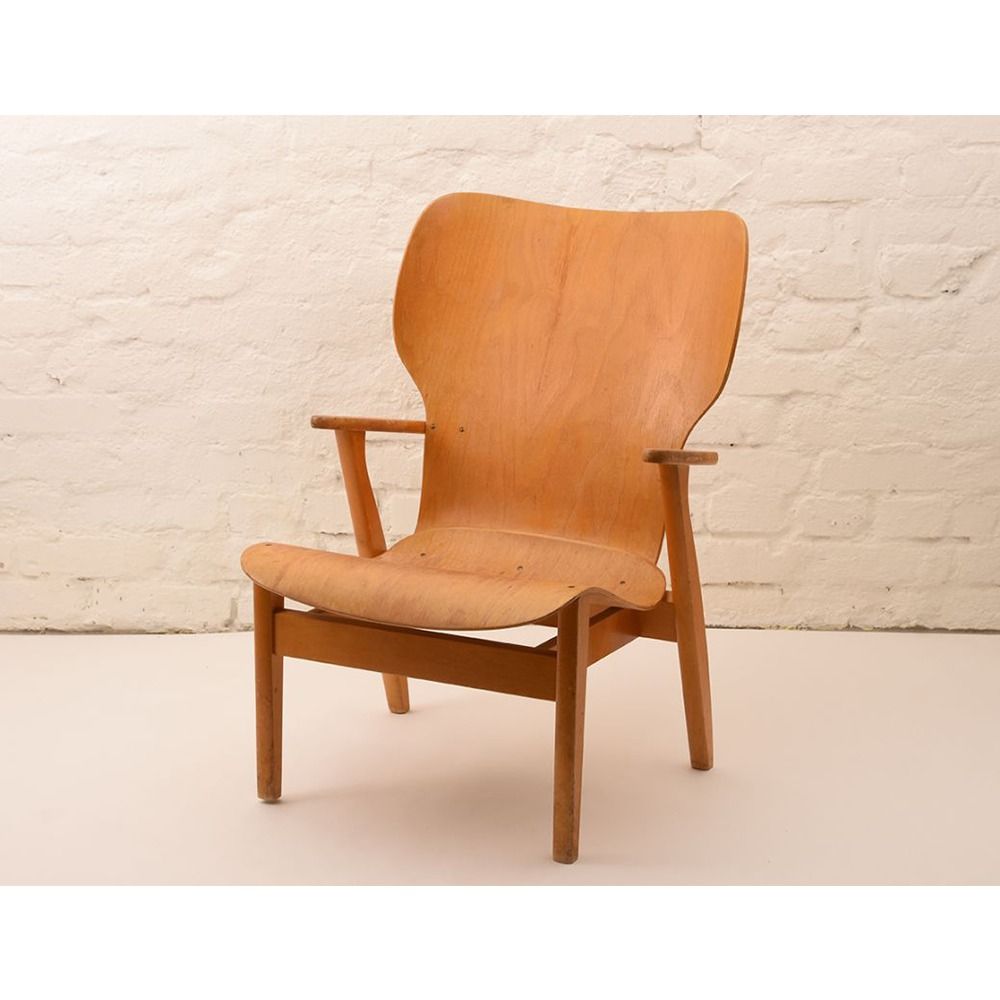 北歐櫥窗/Artek Domus Lounge Chair 多姆斯扶手椅(蜜色樺木)