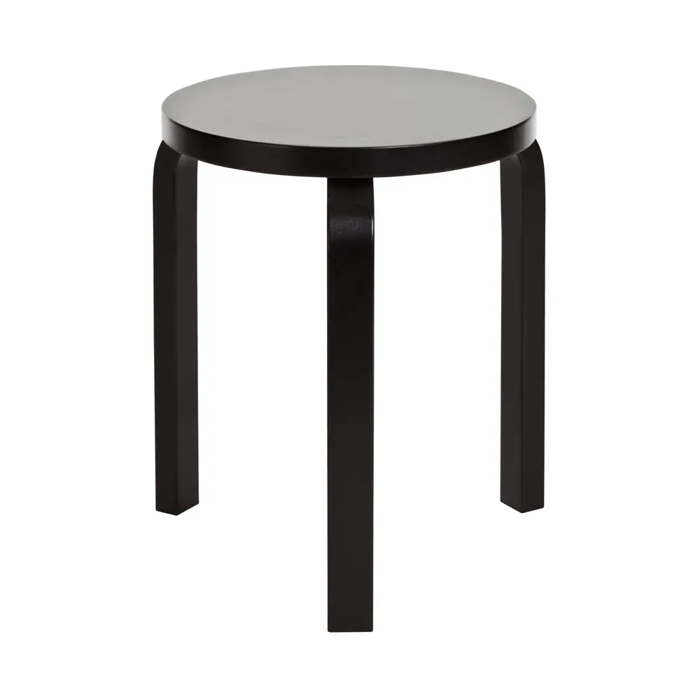 北歐櫥窗/Artek Stool 60 三腳圓凳(全黑)