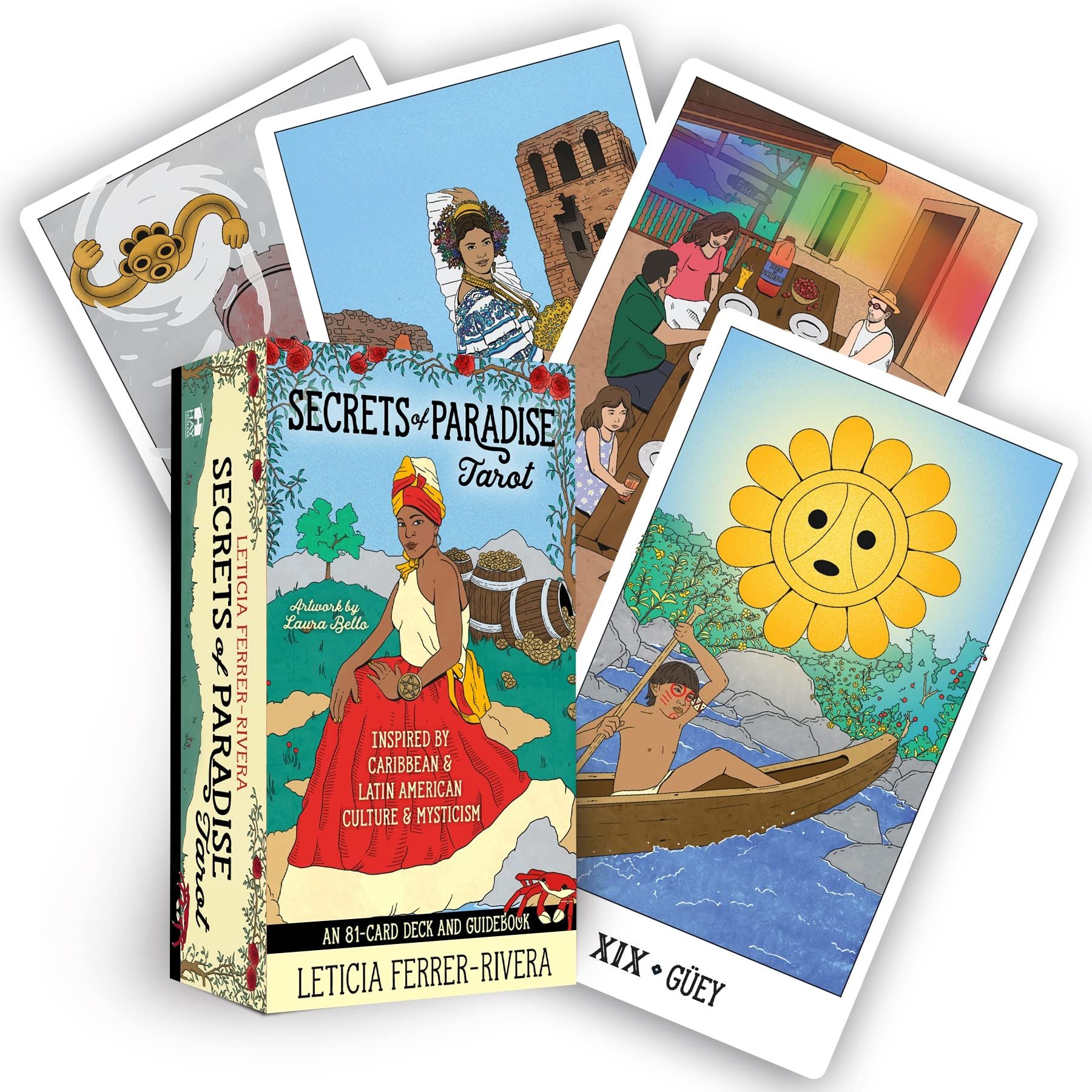 Secrets of Paradise Tarot: An 81-Card Deck & Guidebook Inspired by Caribbean & Latin American Culture & Mysticism