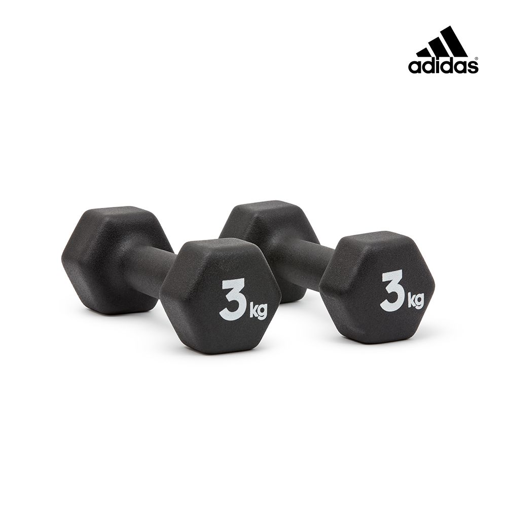 adidas 愛迪達 六角健身啞鈴 (3kg/2入)