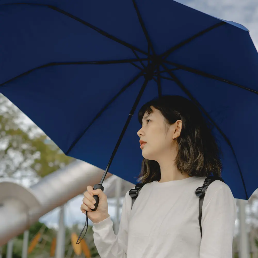 MECOVER (Toray Sakai雙人大傘面超撥水自動傘)經典藍