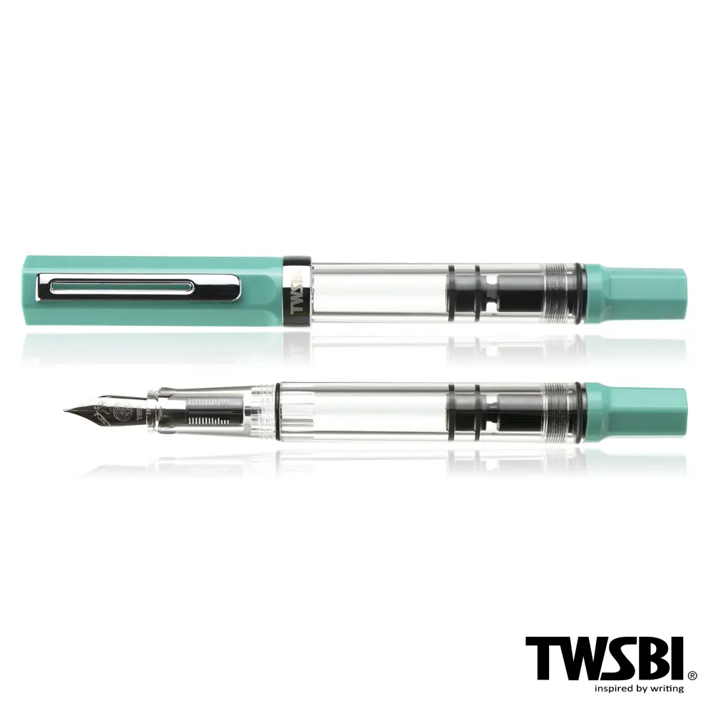 TWSBI ECO活塞上墨鋼筆/ 松石綠/ Stub 1.1