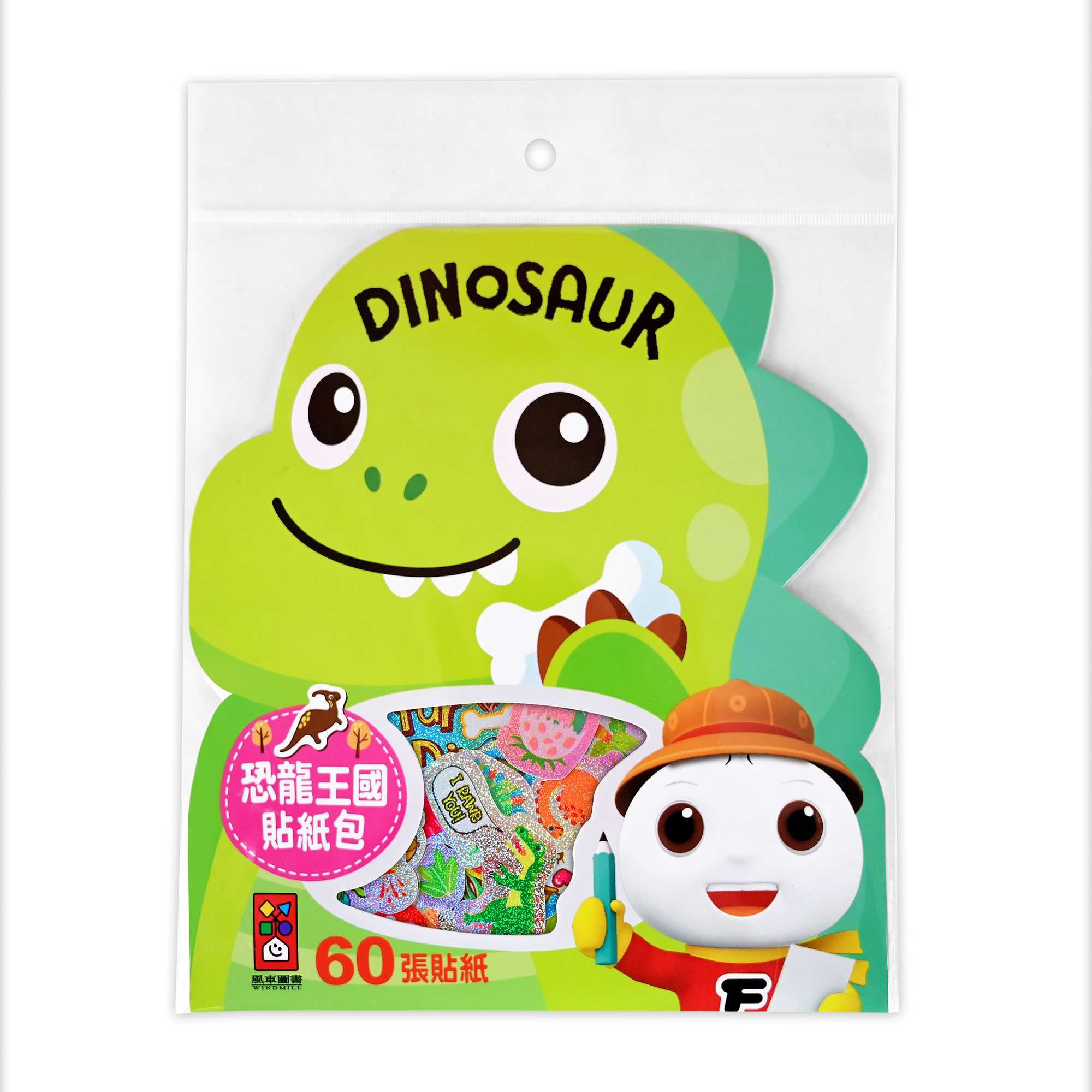 Food超人恐龍王國貼紙包/ 60張貼紙