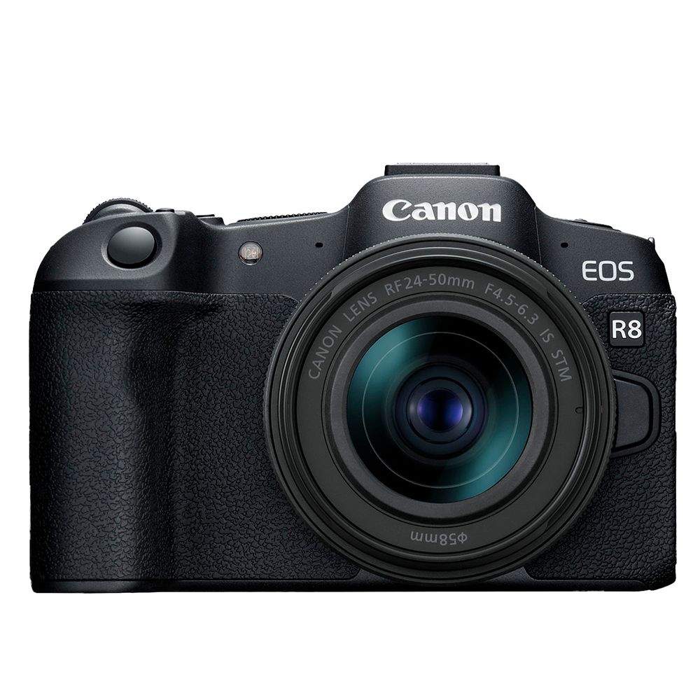 Canon EOS R8 RF 24-50mm F4.5-6.3 IS STM 超輕巧全片幅無反光鏡相機 公司貨 贈專業攝影相機包