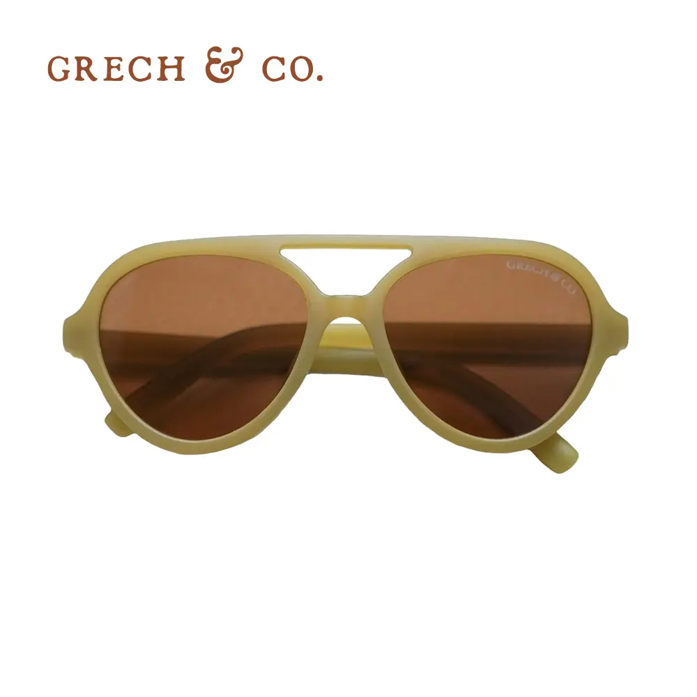 Grech&Co. 飛行員偏光太陽眼鏡/ 兒童/ 果凍綠