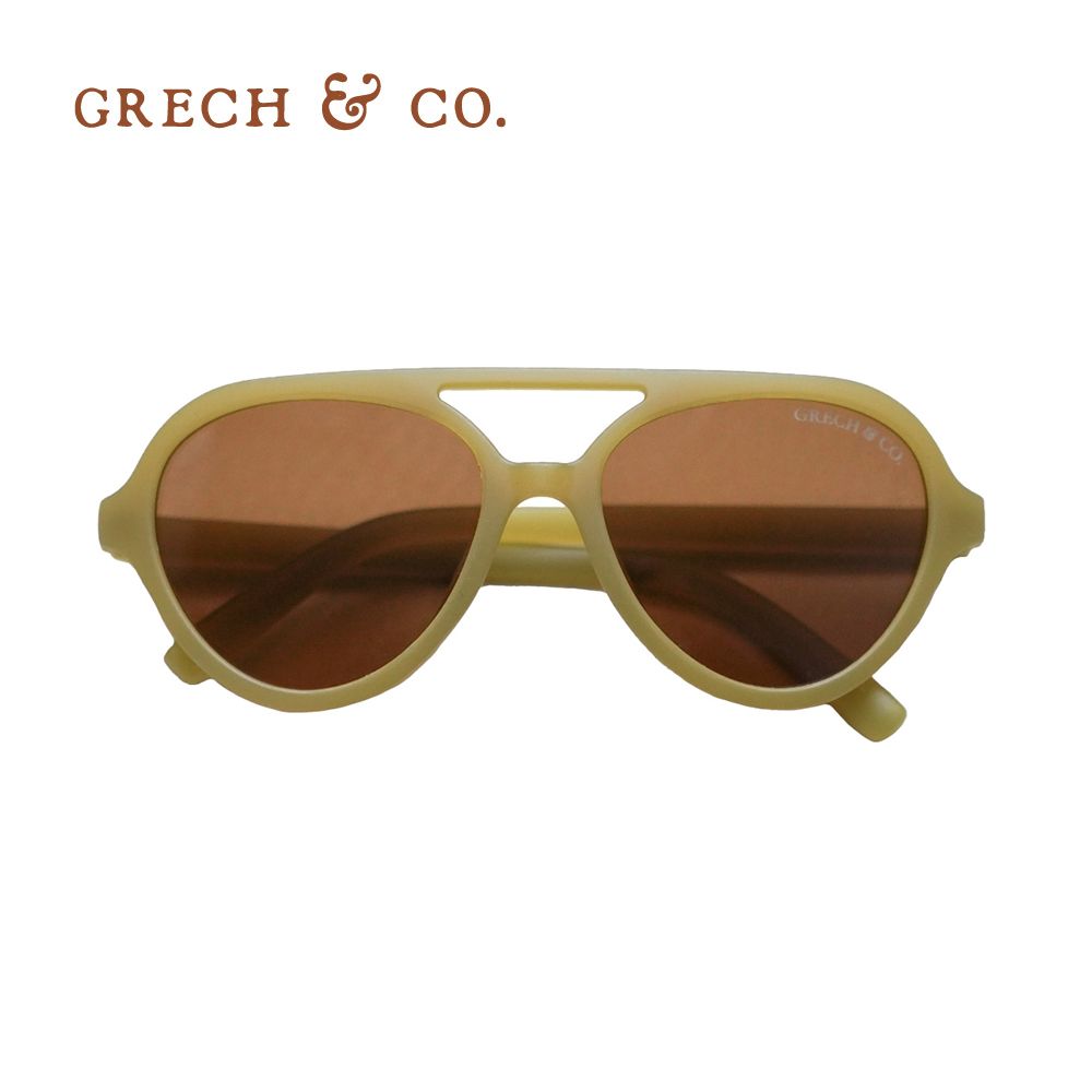Grech&Co. 飛行員偏光太陽眼鏡/ 大童/ 果凍綠