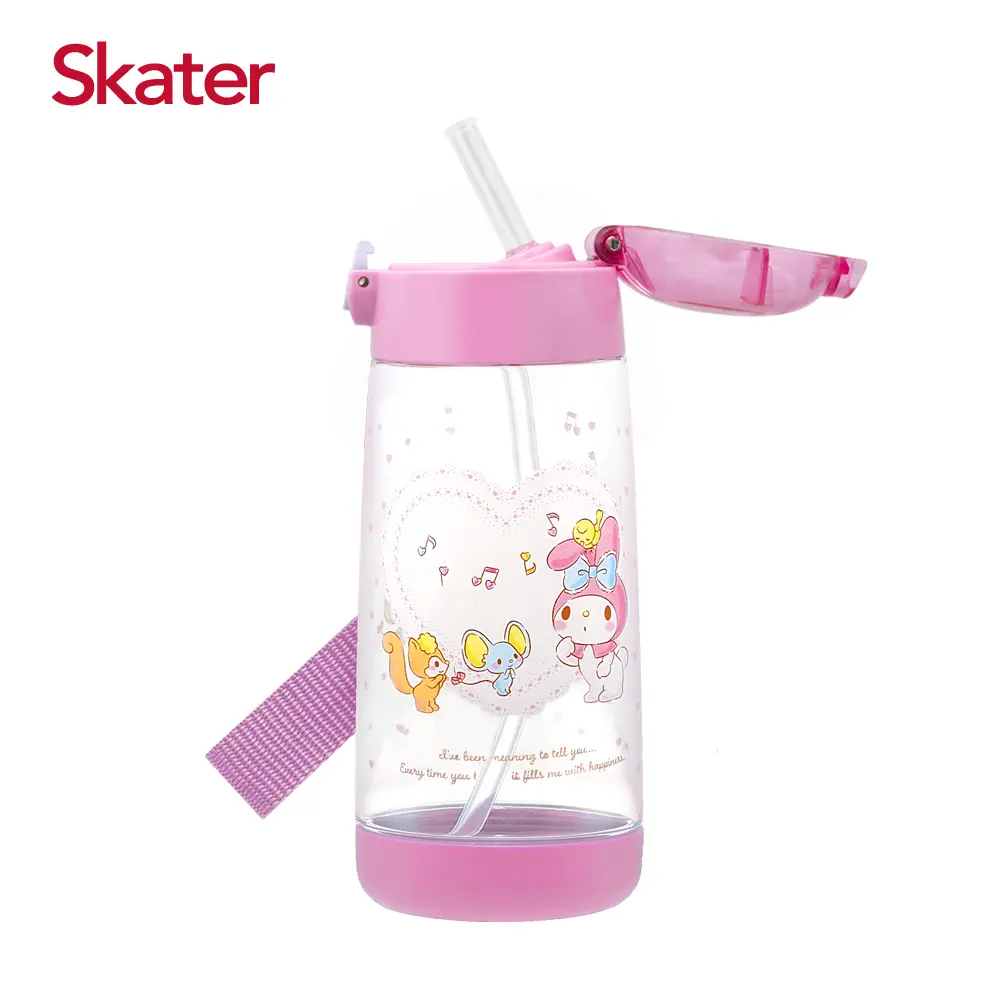 Skater PET吸管水壺/ 480ml/ 美樂蒂