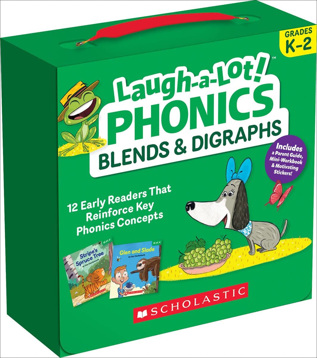 Laugh-a-Lot Phonics: Blends & Digraphs (Parent Pack/+Stickers/12冊合售)