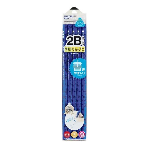 KUTSUWA不易斷芯2B鉛筆/ 10入組/ 酷藍