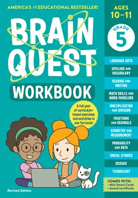 深受美國家長喜愛益智系列➤Brain Quest Workbook: 5th Grade (Revised Ed.)