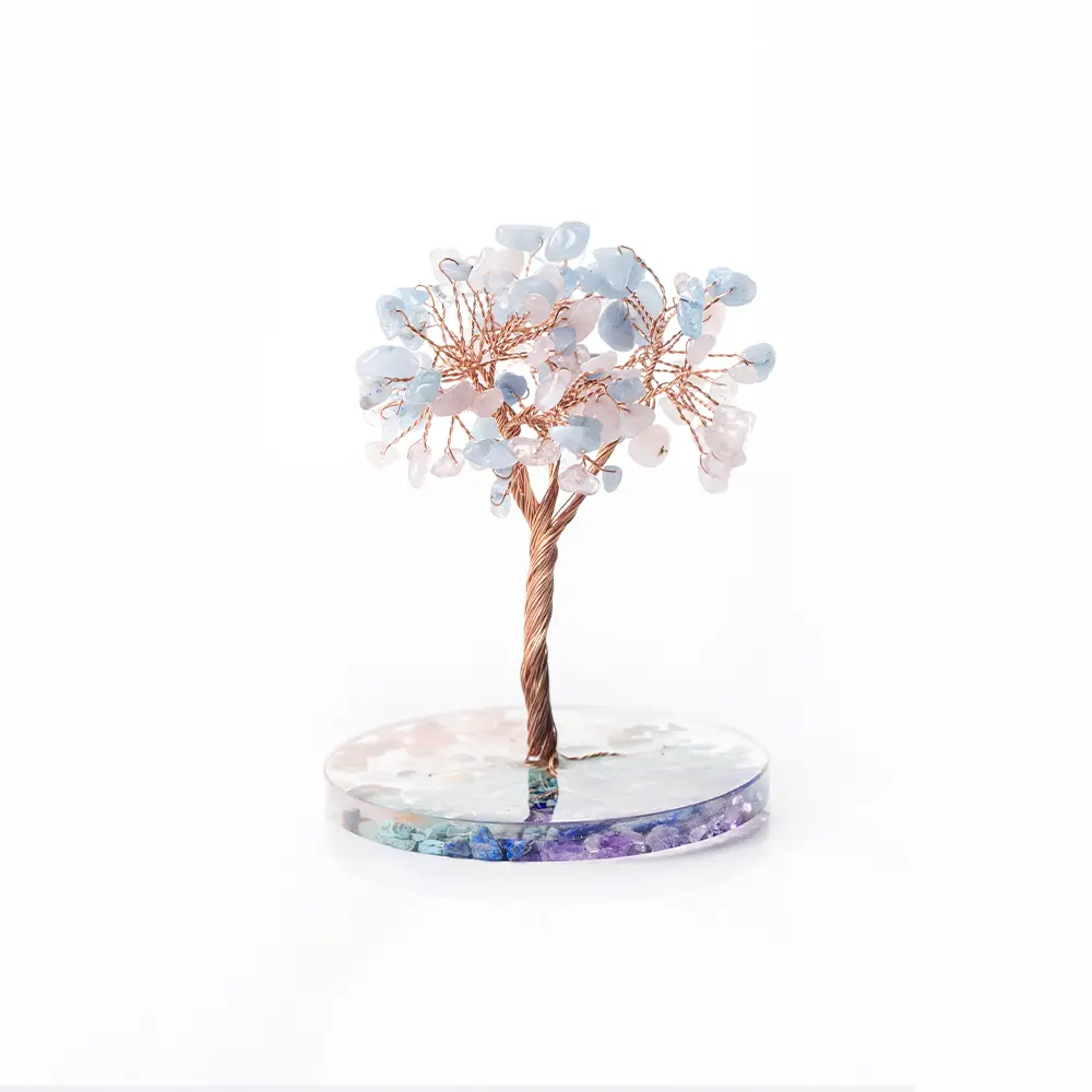 MONTAGNE水晶樹/ 感情樹/ 海藍寶。粉水晶/ 夜燈款