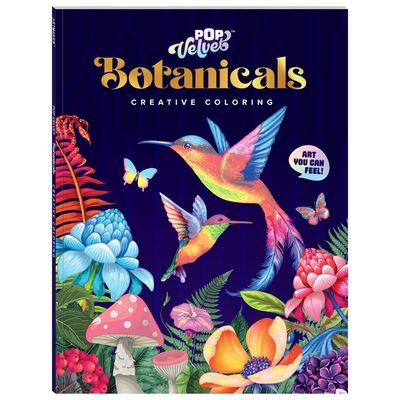 Art Maker Pop Velvet Botanicals Coloring Book