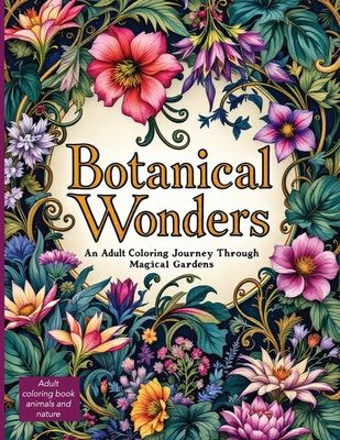 Botanical Wonders: Discover Enchanting Flora, Mythical Creatures, and Nature's Hidden Secrets in the intricate plant coloring pages in this Botanical